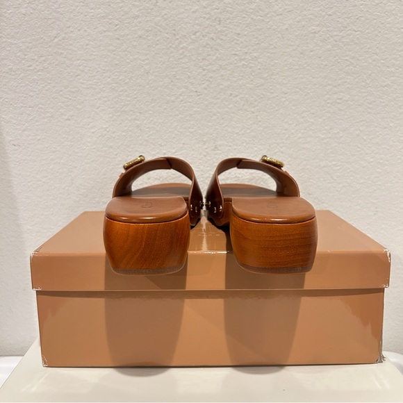 Chloé Jeannette Platform Slide Sandals in Ginger Brown, Size 40, New in Box - Picture 8 of 14